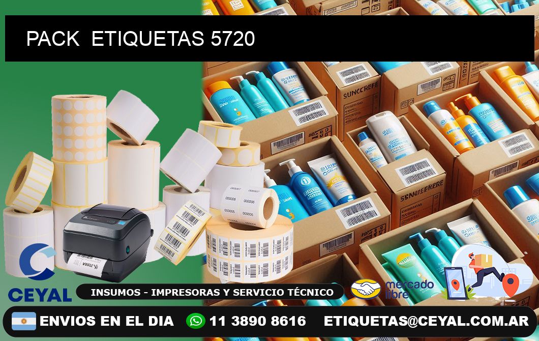 PACK  ETIQUETAS 5720