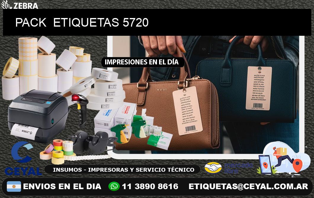 PACK  ETIQUETAS 5720
