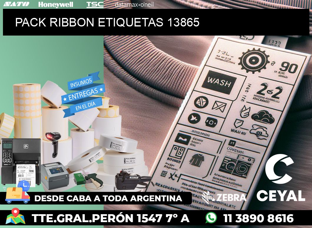 PACK RIBBON ETIQUETAS 13865
