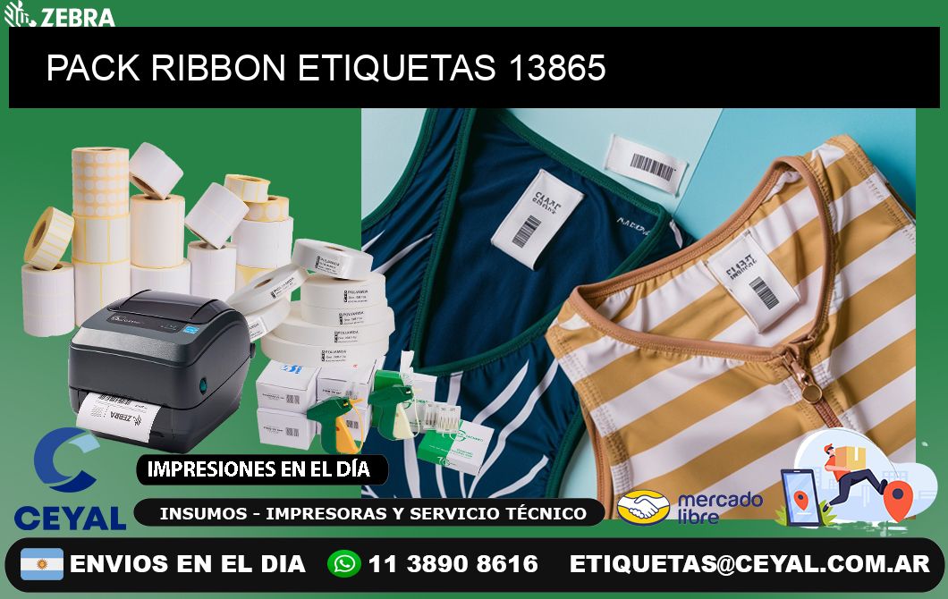 PACK RIBBON ETIQUETAS 13865