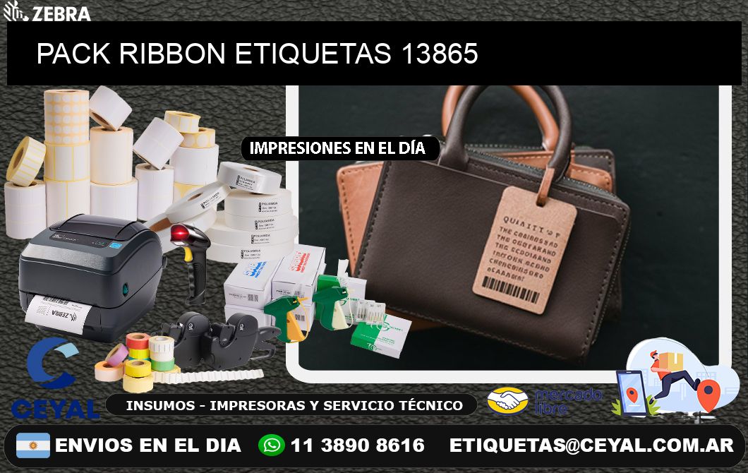 PACK RIBBON ETIQUETAS 13865