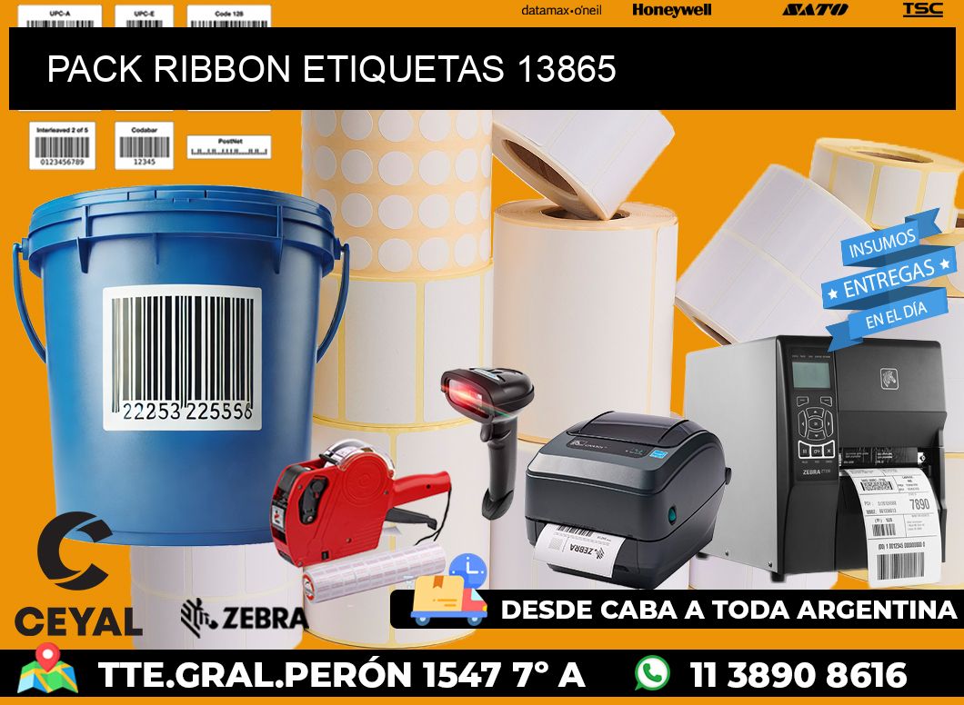 PACK RIBBON ETIQUETAS 13865