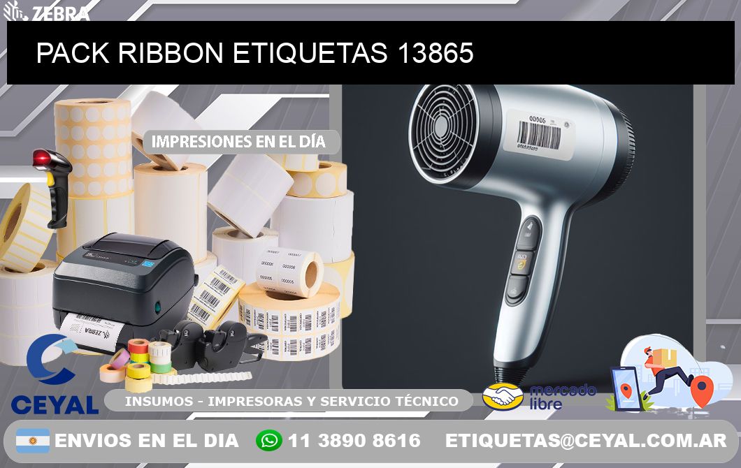 PACK RIBBON ETIQUETAS 13865