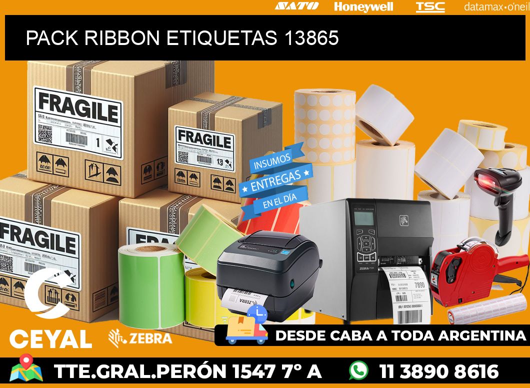 PACK RIBBON ETIQUETAS 13865