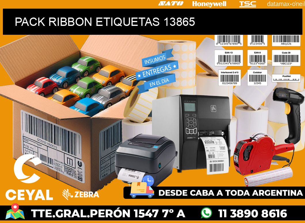 PACK RIBBON ETIQUETAS 13865