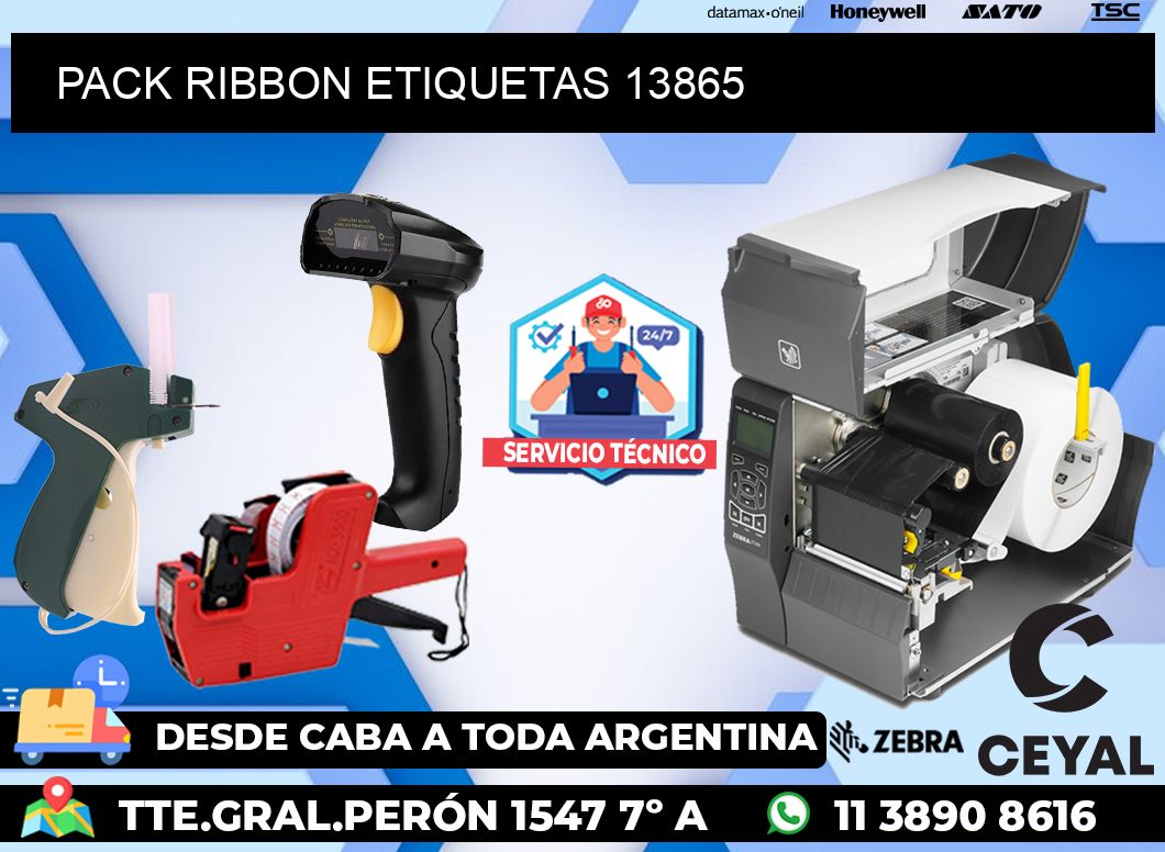 PACK RIBBON ETIQUETAS 13865