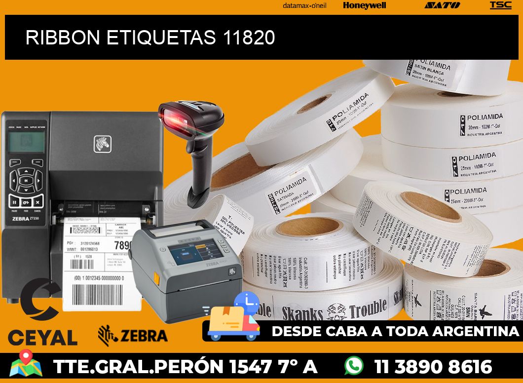 RIBBON ETIQUETAS 11820