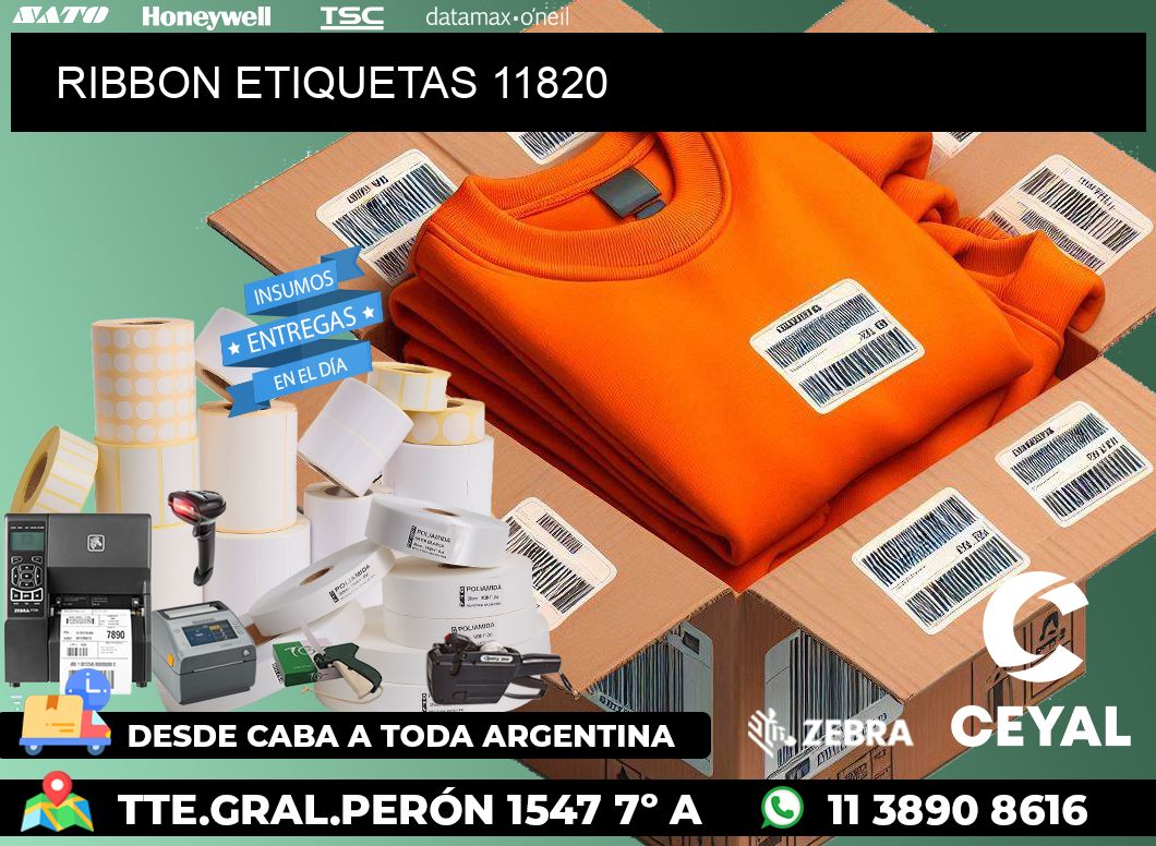 RIBBON ETIQUETAS 11820