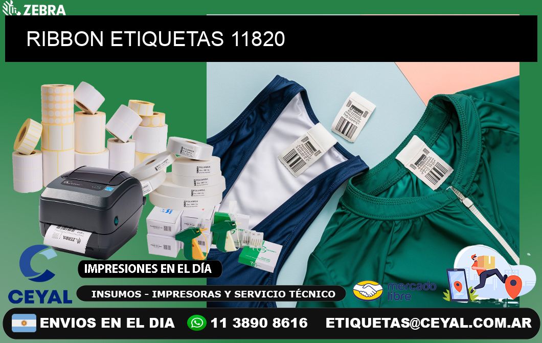 RIBBON ETIQUETAS 11820