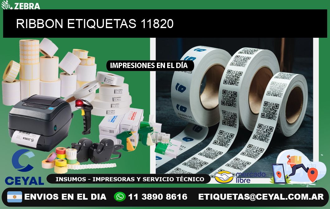RIBBON ETIQUETAS 11820