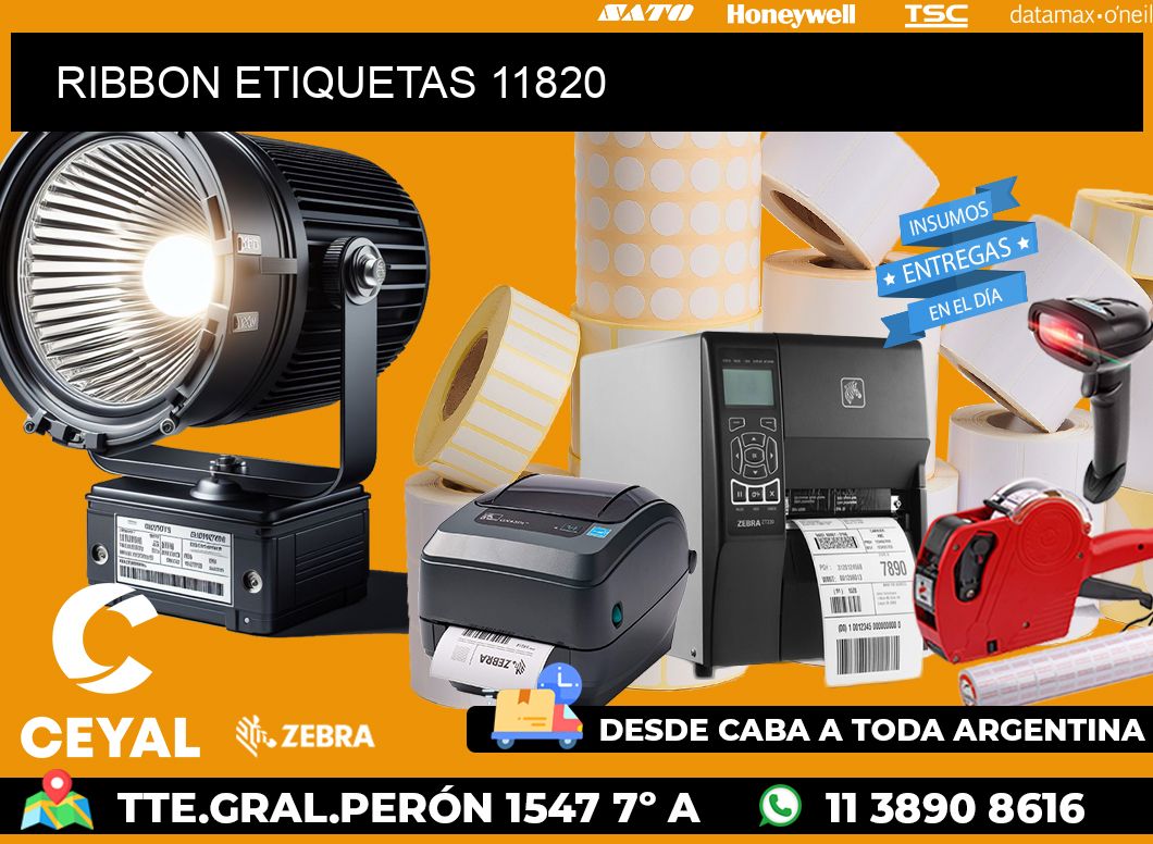 RIBBON ETIQUETAS 11820