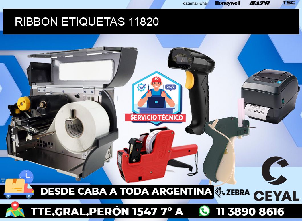 RIBBON ETIQUETAS 11820
