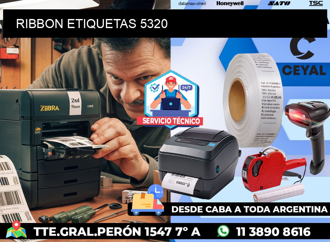 RIBBON ETIQUETAS 5320
