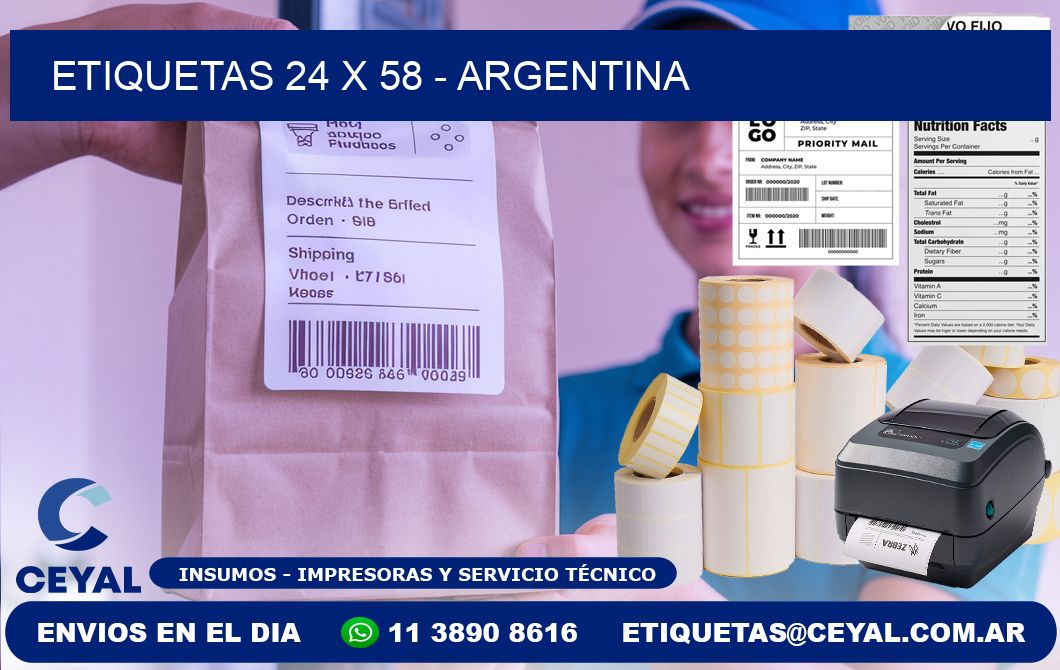 ETIQUETAS 24 x 58 - ARGENTINA