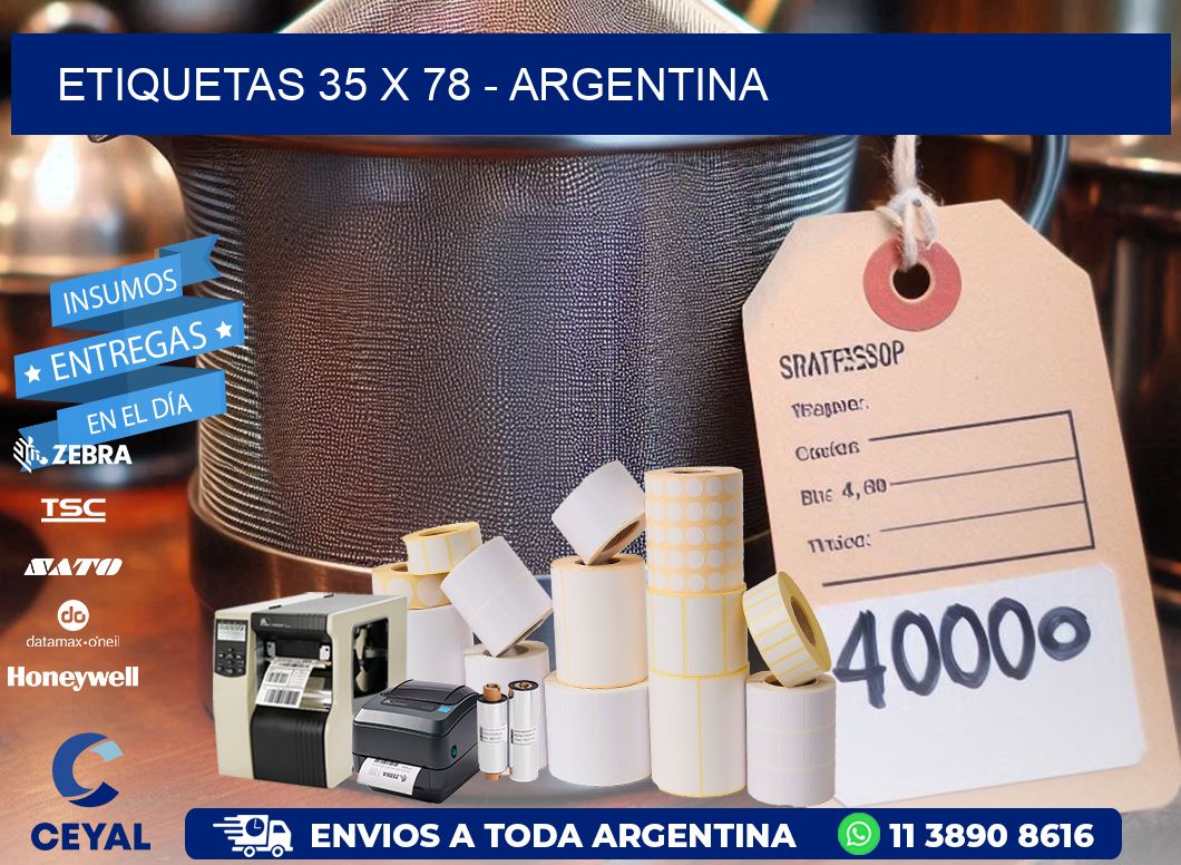 ETIQUETAS 35 x 78 - ARGENTINA