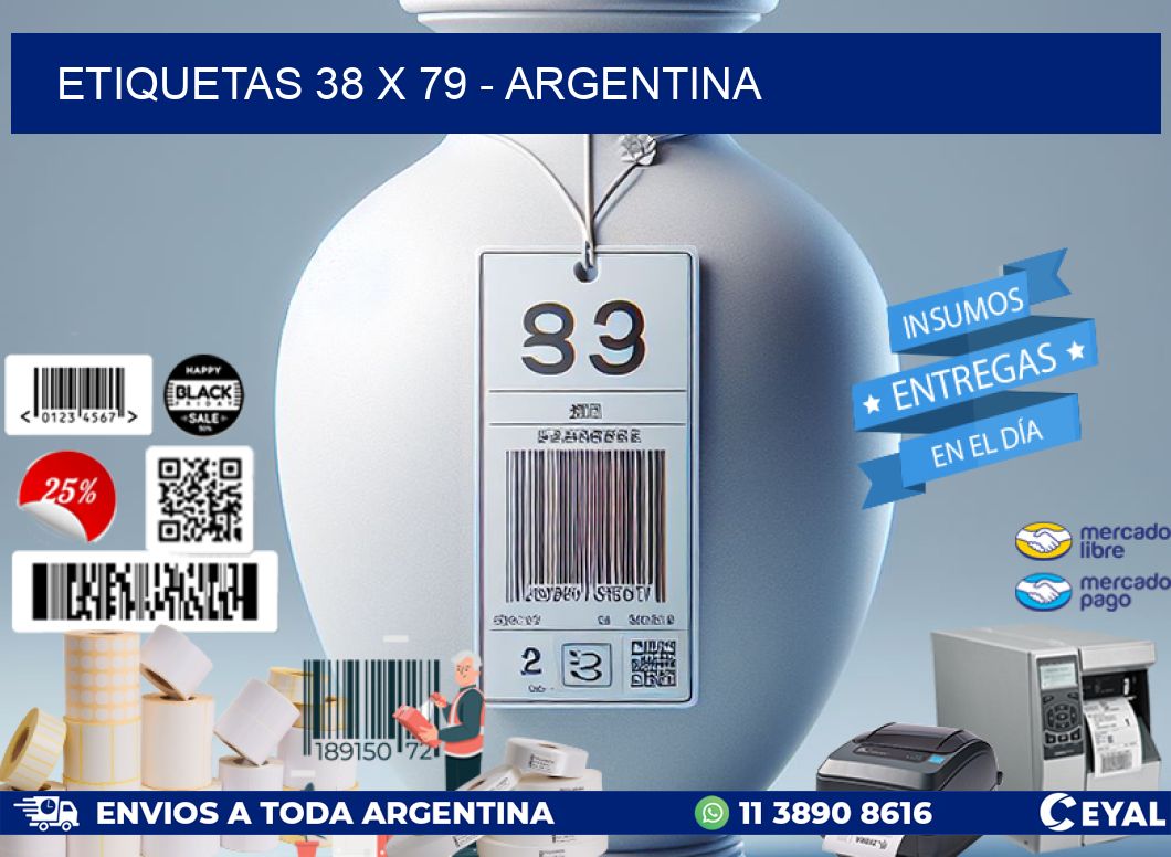 ETIQUETAS 38 x 79 - ARGENTINA