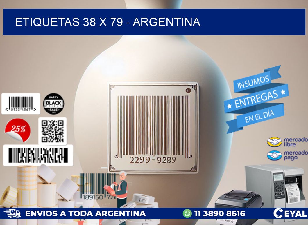 ETIQUETAS 38 x 79 - ARGENTINA