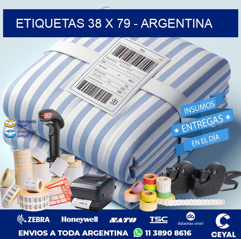 ETIQUETAS 38 x 79 - ARGENTINA