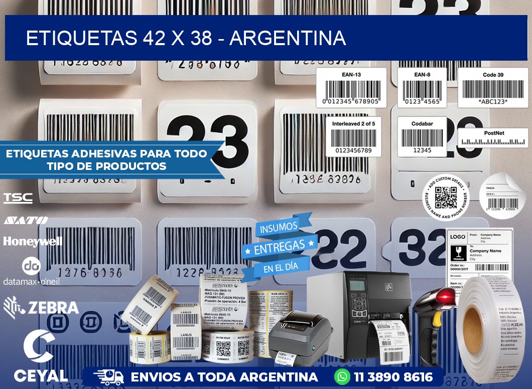 ETIQUETAS 42 x 38 - ARGENTINA