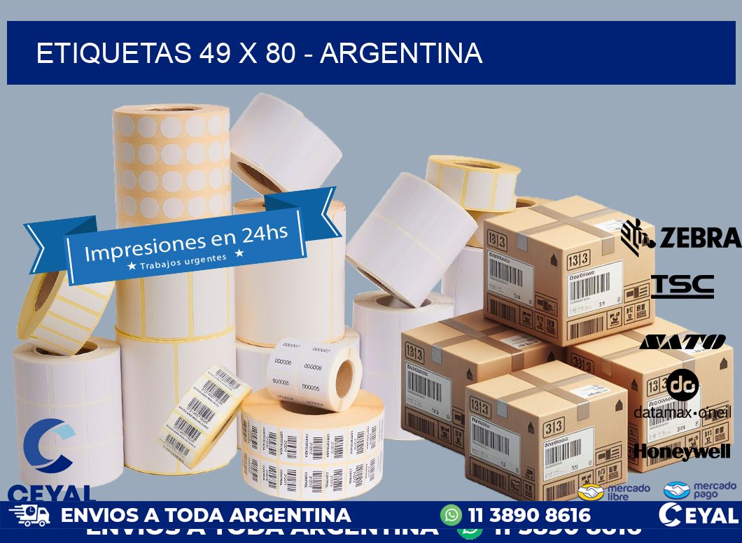 ETIQUETAS 49 x 80 - ARGENTINA