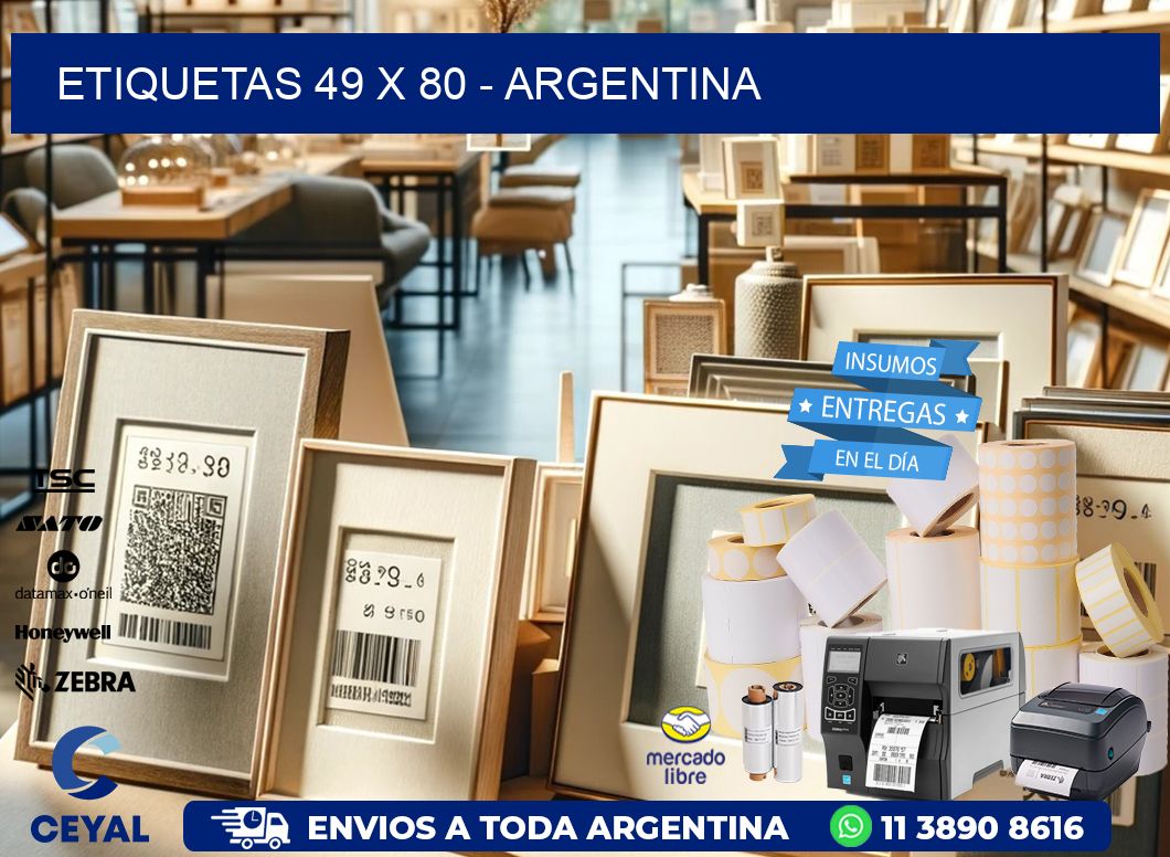 ETIQUETAS 49 x 80 - ARGENTINA