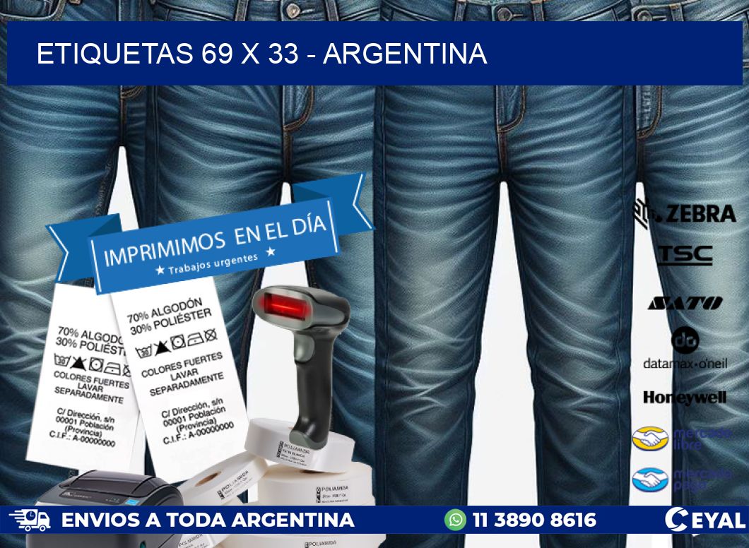 ETIQUETAS 69 x 33 - ARGENTINA