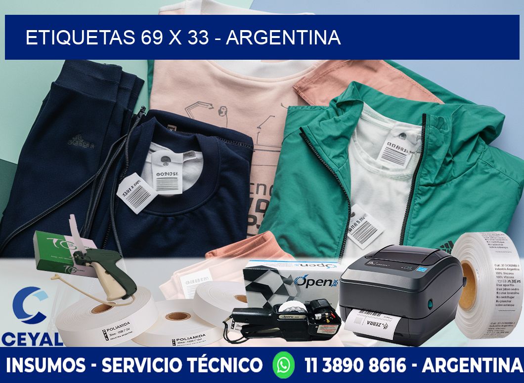 ETIQUETAS 69 x 33 - ARGENTINA