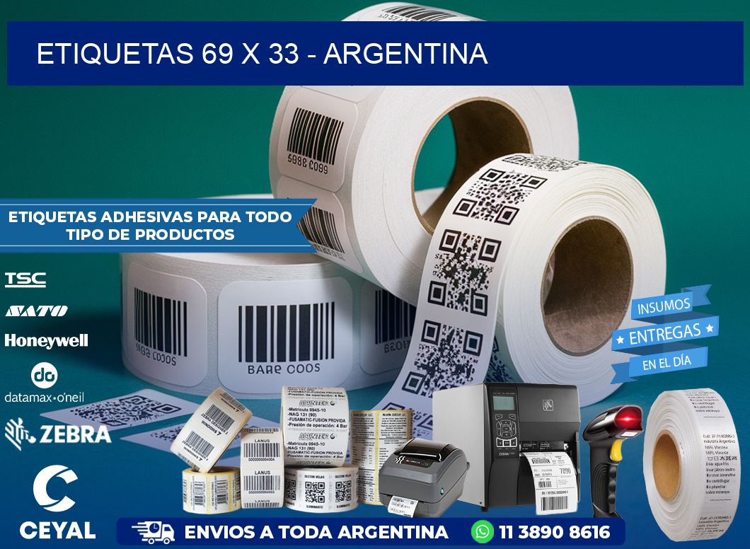 ETIQUETAS 69 x 33 - ARGENTINA