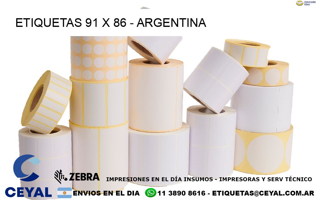 ETIQUETAS 91 x 86 - ARGENTINA