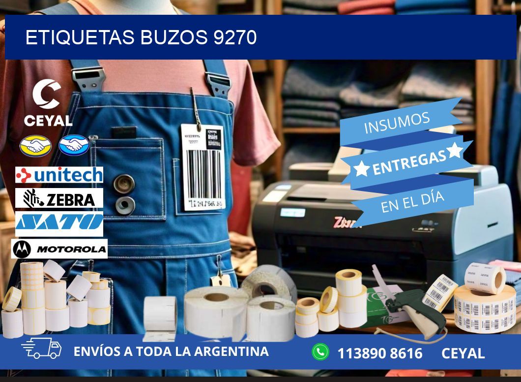 ETIQUETAS BUZOS 9270