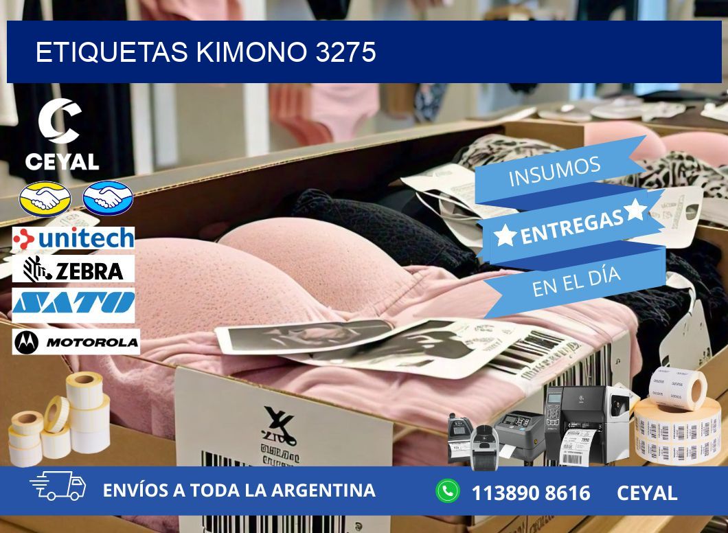 ETIQUETAS KIMONO 3275