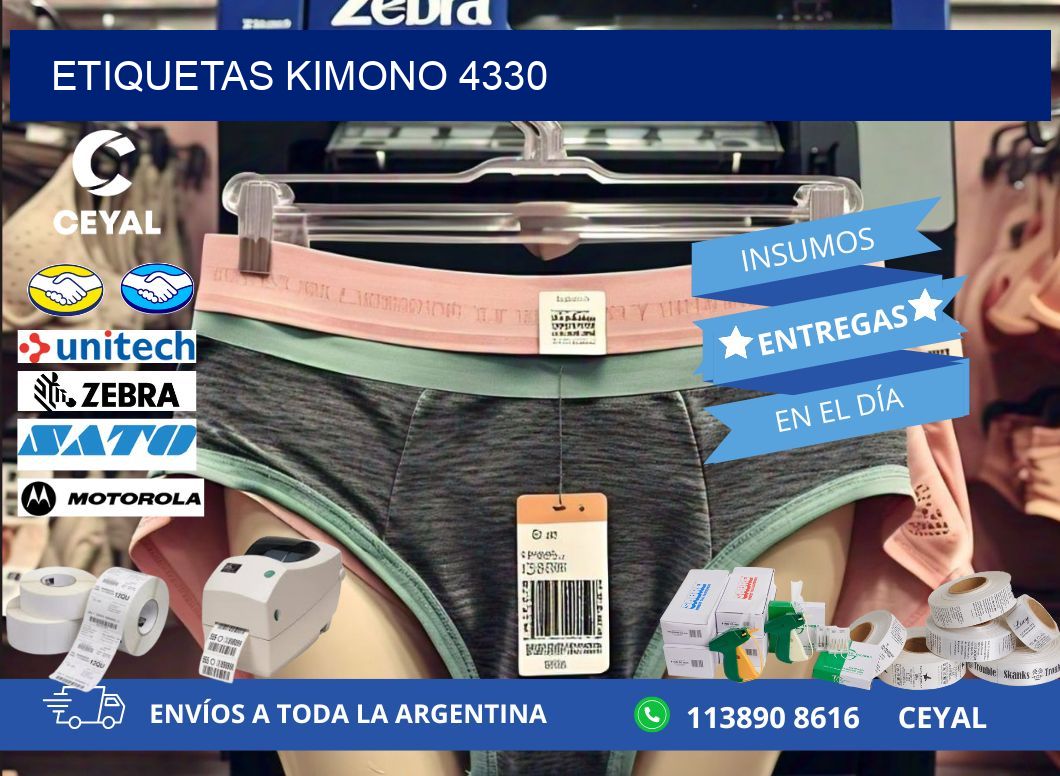 ETIQUETAS KIMONO 4330