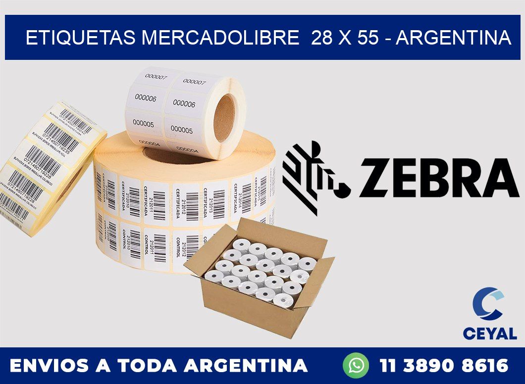 ETIQUETAS MERCADOLIBRE  28 x 55 – ARGENTINA