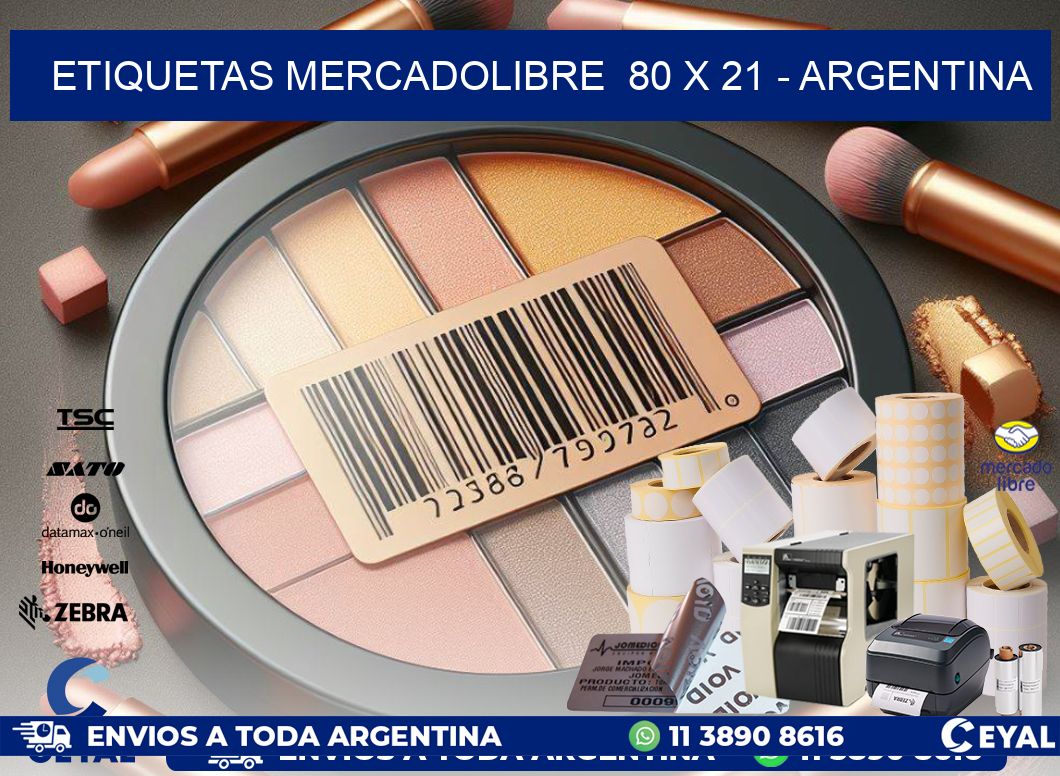 ETIQUETAS MERCADOLIBRE  80 x 21 – ARGENTINA