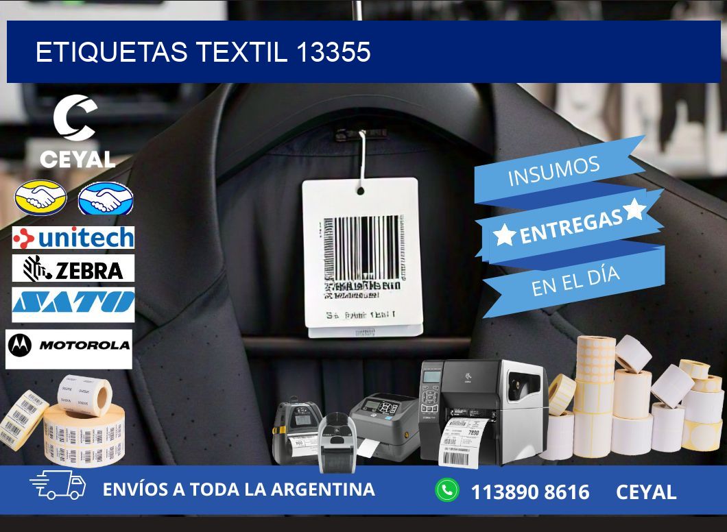 ETIQUETAS TEXTIL 13355