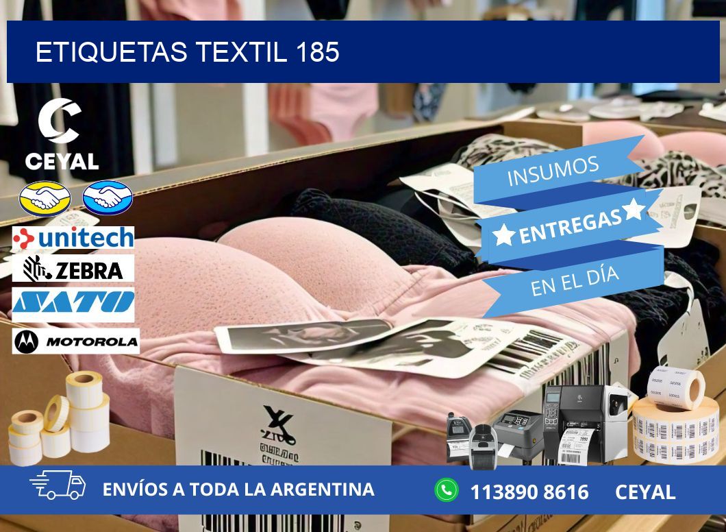 ETIQUETAS TEXTIL 185