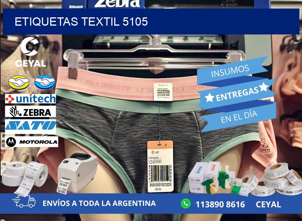 ETIQUETAS TEXTIL 5105