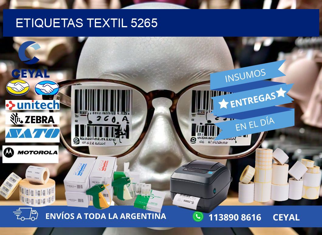 ETIQUETAS TEXTIL 5265