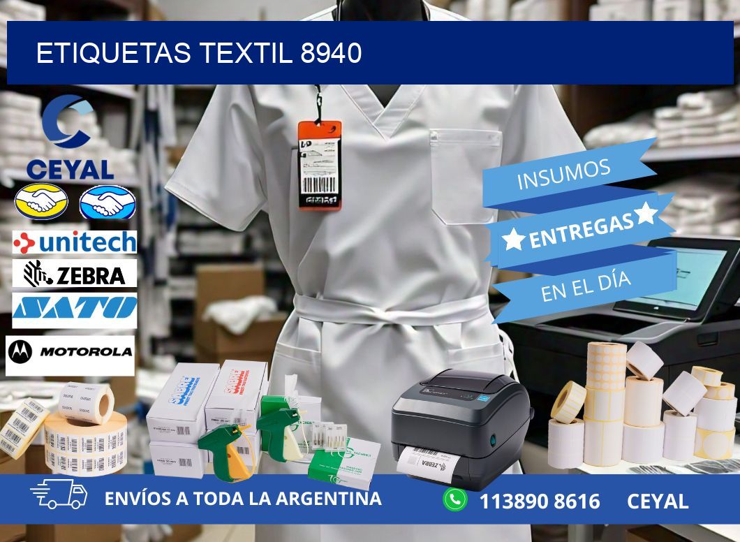 ETIQUETAS TEXTIL 8940