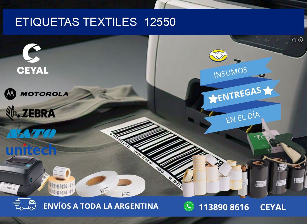 ETIQUETAS TEXTILES  12550