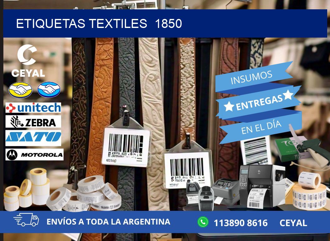 ETIQUETAS TEXTILES  1850