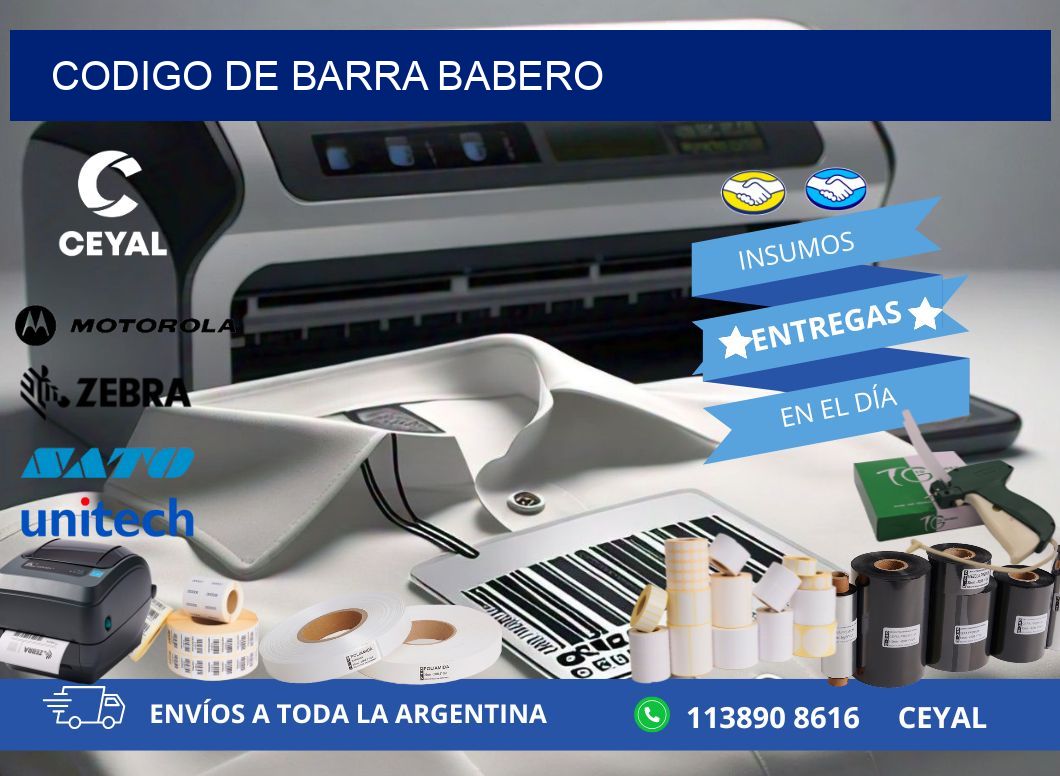 codigo de barra BABERO