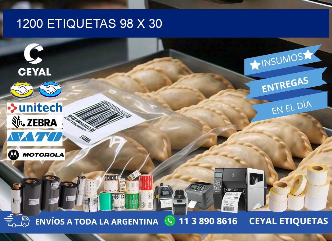 1200 ETIQUETAS 98 x 30