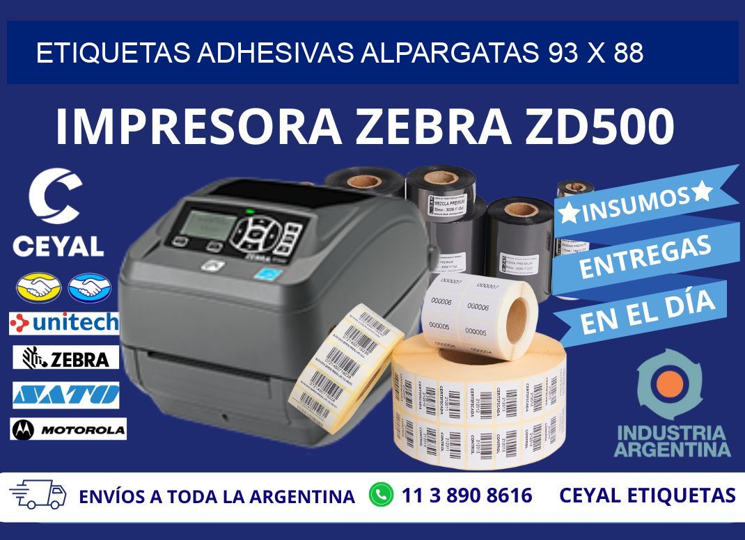 ETIQUETAS ADHESIVAS ALPARGATAS 93 x 88