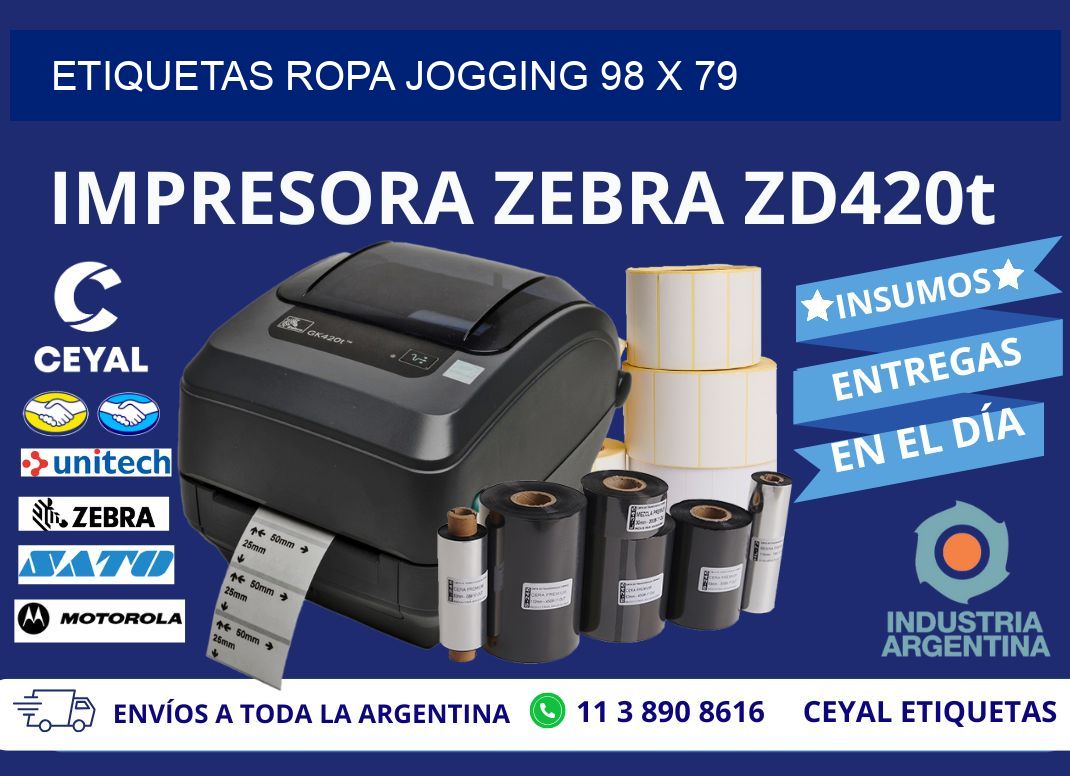 ETIQUETAS ROPA JOGGING 98 x 79