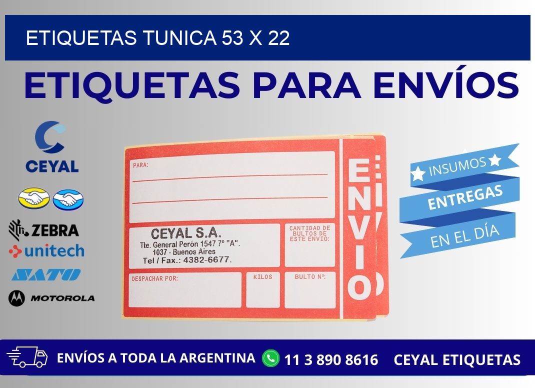 ETIQUETAS TUNICA 53 x 22