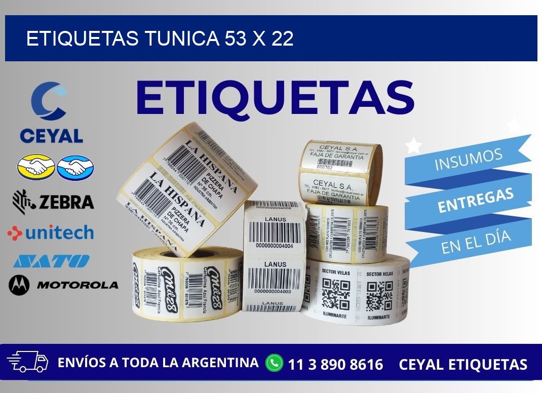 ETIQUETAS TUNICA 53 x 22