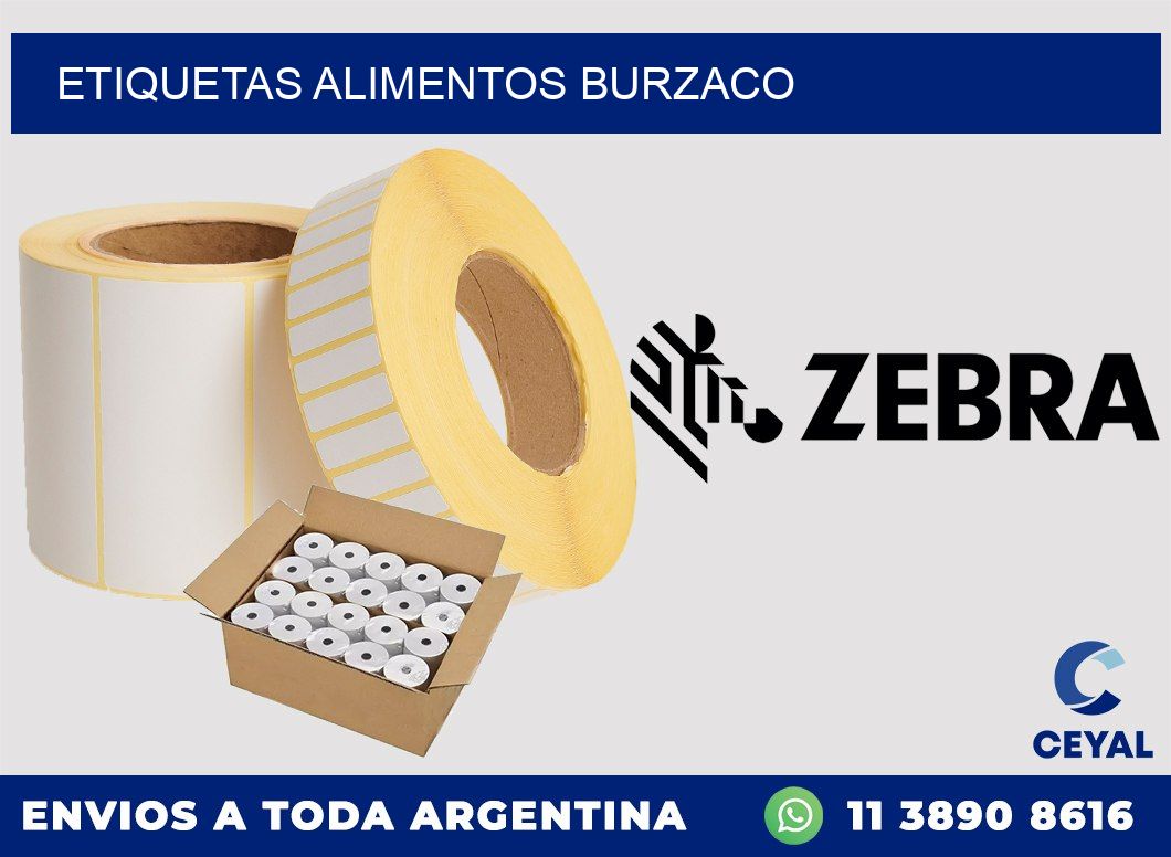 Etiquetas alimentos Burzaco