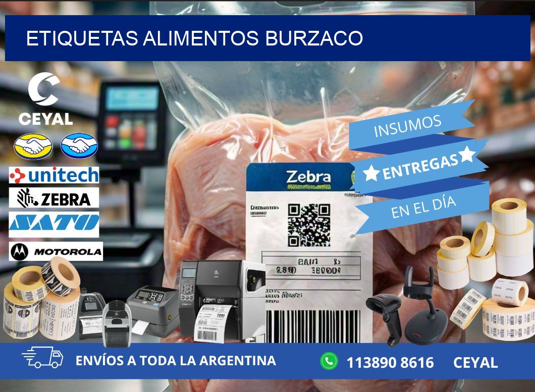 Etiquetas alimentos Burzaco
