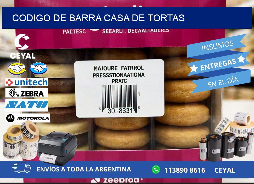 codigo de barra CASA DE TORTAS